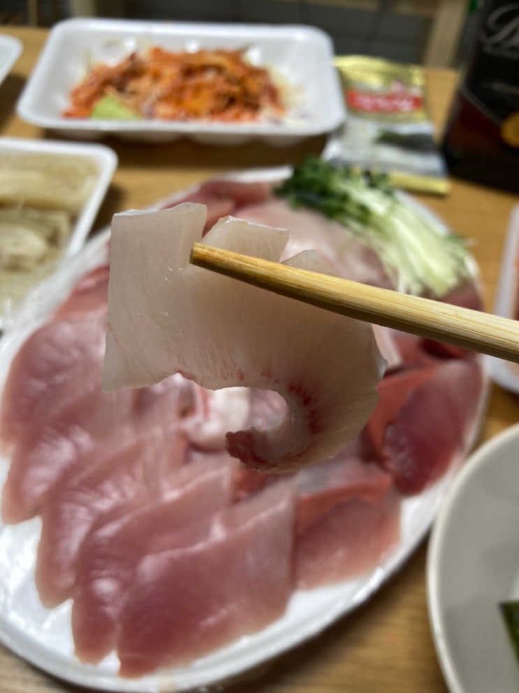  마포구청역 횟집 현이네 회시장 대방어 포장