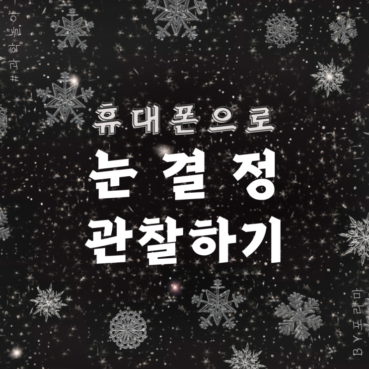  과학 놀이 | 휴대폰 카메라로 눈 결정 관찰하기