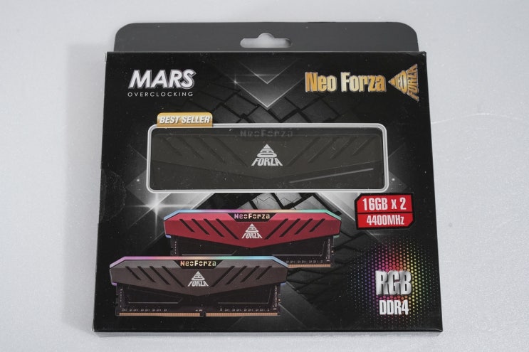  Neo Forza MARS 32GB (2x16GB) DDR4 4400 CL19 메모리를 구매했습니다.