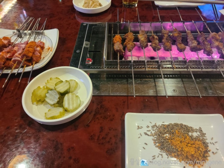  사람적은 강남역 맛집 양꼬치 일품각 내돈내산 후기