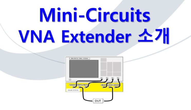  Mini-circuits VNA Extender 소개 (24~32GHz, 37~43.5GHz) 주파수 대역 확장