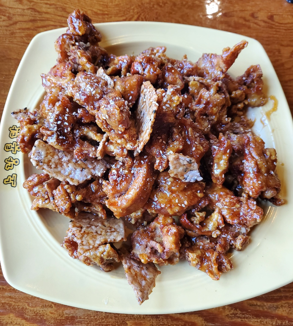  노랑통닭 수유점, 바삭누룽지치킨 후기, 수유역 맛집