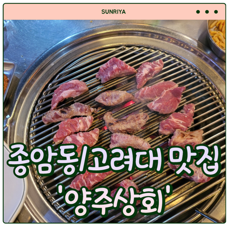 [종암동, 고려대 맛집] 사장님이 친절하고 고기 예술인 찐맛집 '고려대, 종암동 양주상회'