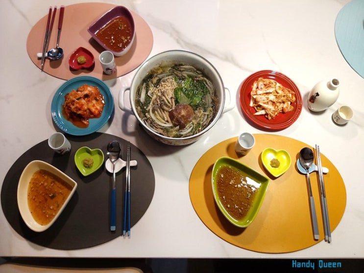  밀푀유나베 만들기(레시피) & 식탁꾸미기 / 홈카페 테이블세팅