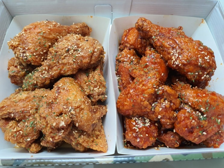  김해장유 "티바두마리치킨" 요기요 할인포장 후기!