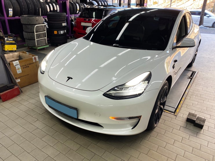  안산 테슬라 모델3 19인치 타이어 교체 235/40R19 콘티넨탈 DWS06+ 추천합니다.