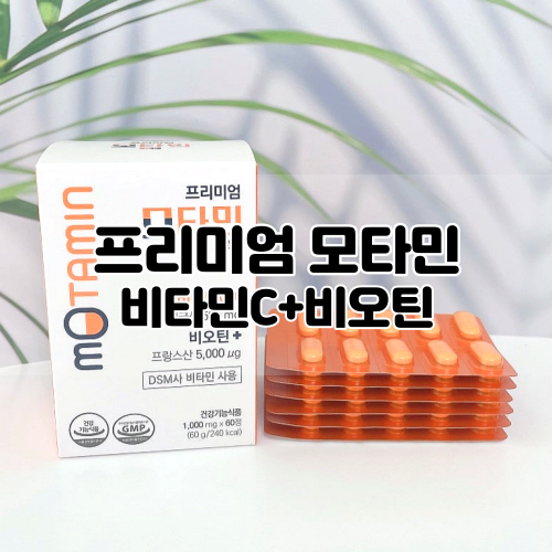  [프리미엄 모타민] 비오틴 모발 비타민C 유산균 :: 하루 1알로 모발에 영양을!