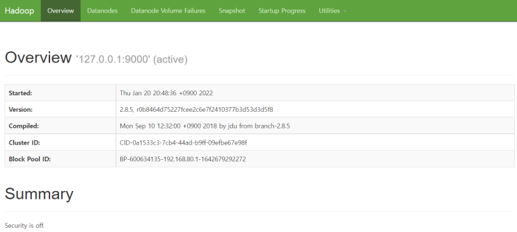  Windows 기반 hadoop 설치 및 WordCount 예제 시행 - IntelliJ