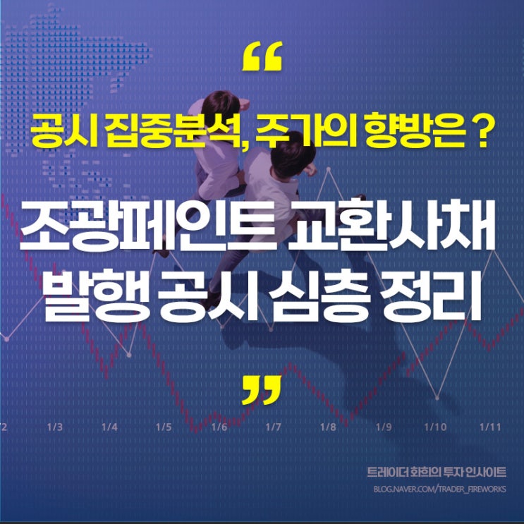  조광페인트, 교환사채권(EB) 발행 (220118)..공시내용 집중 해부