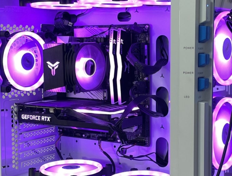 조립 컴퓨터 rgb led 색상변경, 시스템팬,쿨러,램,그래픽카드 연동까지 한번에!