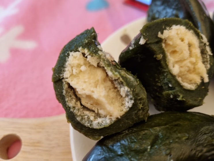  모싯잎송편 맛있는집 솔잎떡마을 명절선물 영광 모시떡 받았어요