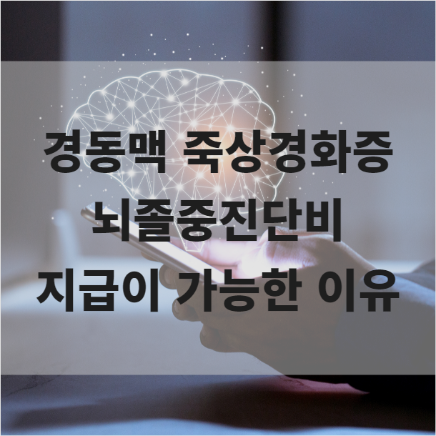  I65 경동맥 죽상경화증 진단시 뇌졸중진단비 지급이 가능한 이유