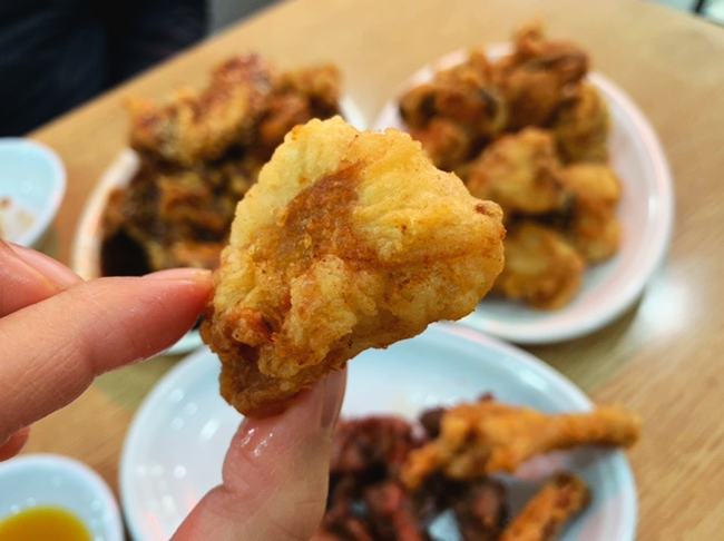 수원 통닭거리 용성통닭 본점 - 후라이드/왕갈비 반반! 역시 치킨 맛집!