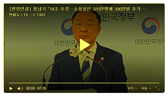  소상공인 방역 지원금 320만명 300만원 추가 지급