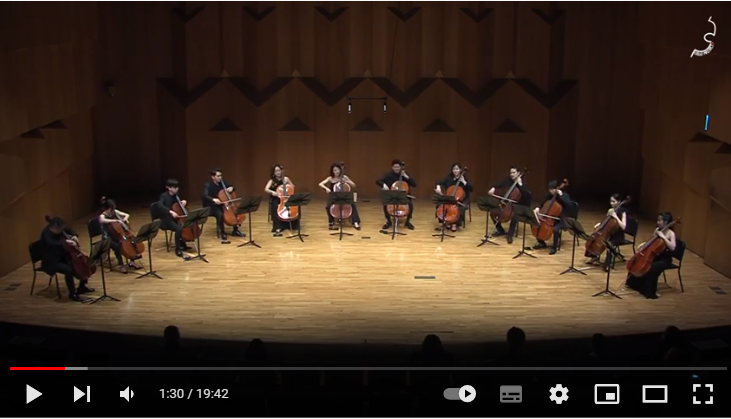 E. Grieg - Holberg Suite for 12 Cellos Op.40 l The Cellists of KNUA E. Grieg - Holberg Suite for 12 Cellos Op.40 l The Cellists of KNUA