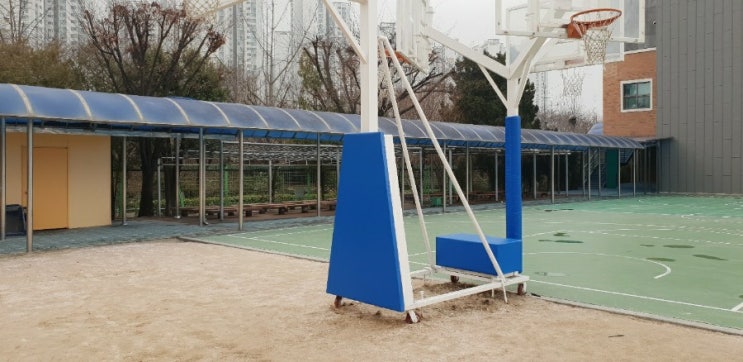 농구골대 축구골대보호대 로 운동을 안전하게 즐기세요~