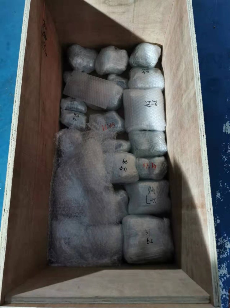  1/22일 중국에서 한국으로 납품한 경사코어,직상코어, 입자코어