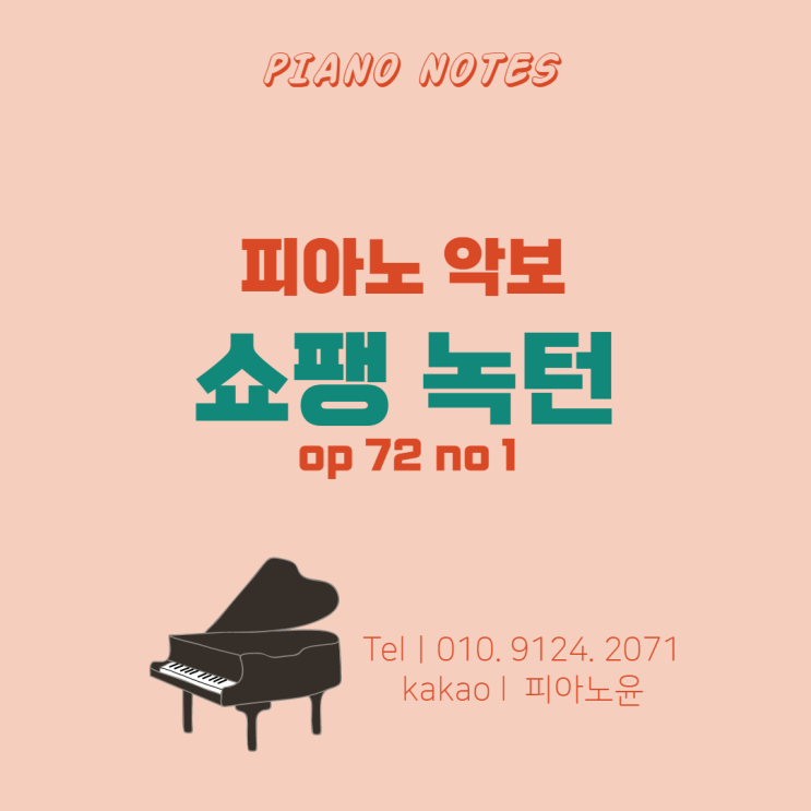  쇼팽 악보, 야상곡(녹턴) No.19 in E minor, Op.72 No.1