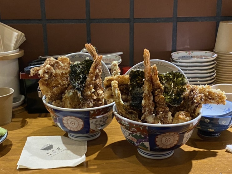  죽전 보정동카페거리 줄서는 맛집 텐동전문점 고쿠텐