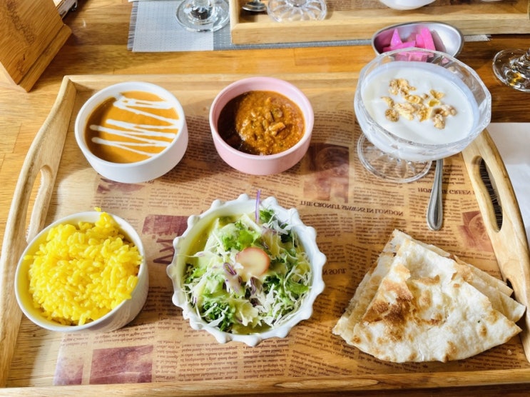  진주 인도 커리 추천 : 평거동 키친인디아에서 런치 세트먹고 왔어요~