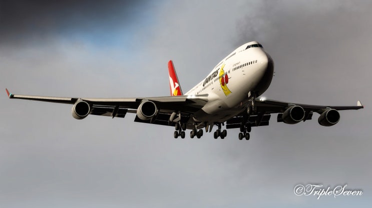  [비행시뮬] 콴타스항공 B747-400 항공기 서울/인천 - 시드니 차터편 비행일지! (PMDG 747)