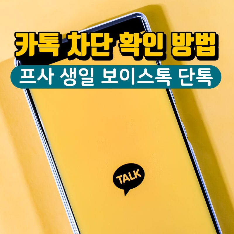카카오톡 카톡 차단 확인 방법 차단당하면 프로필 비공개 송금 생일 보이스톡 단톡 메세지 : 네이버 블로그