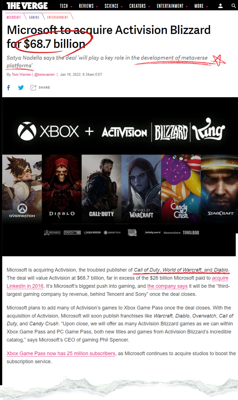 게임]스타크래프트가 마이크로소프트 꺼라구? 블리자드 아닌가? 안되면 그냥 합병해 버려! P2E게임으로 변신? NFT는 기본! 메타버스  블록체인 코인의 미래로 빠져 드는구나~ : 네이버 블로그