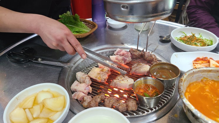 함덕맛집 두툼한고기돈돼지 연탄구이 함덕흑돼지집