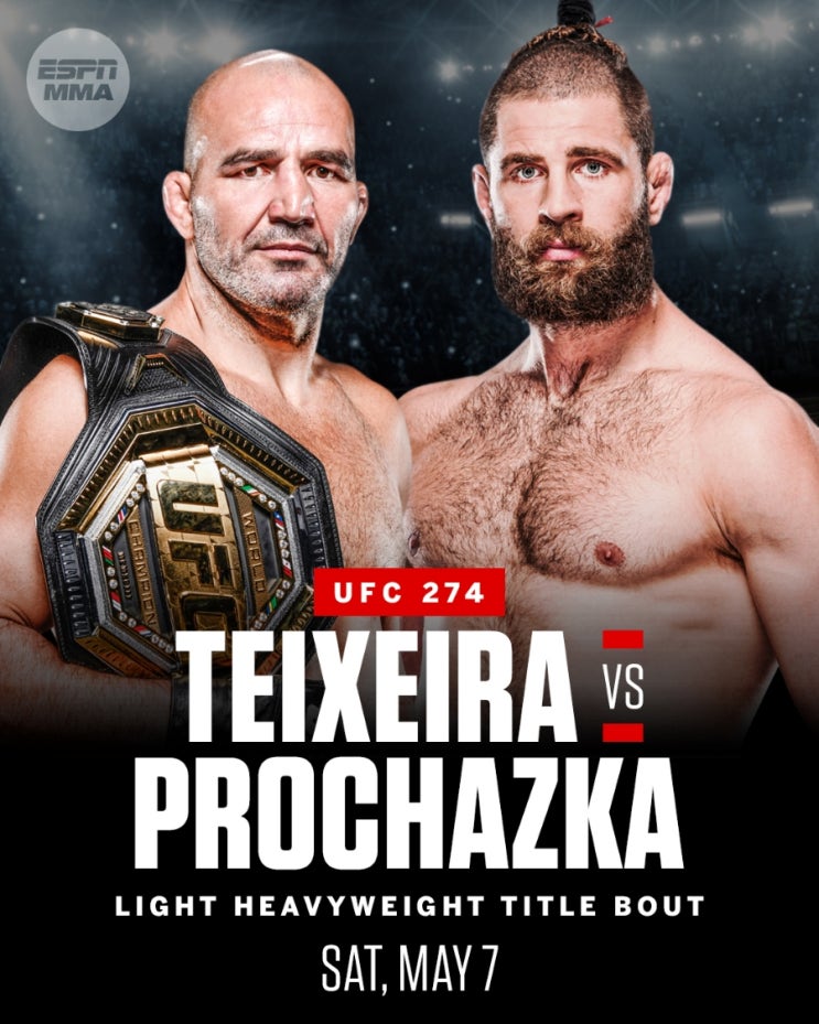 UFC 274: 글로버 테세이라 vs 유리 프로하스카 5월 8일 등 MMA 뉴스 UFC 274: 글로버 테세이라 vs 유리 프로하스카 5월 8일 등 MMA 뉴스