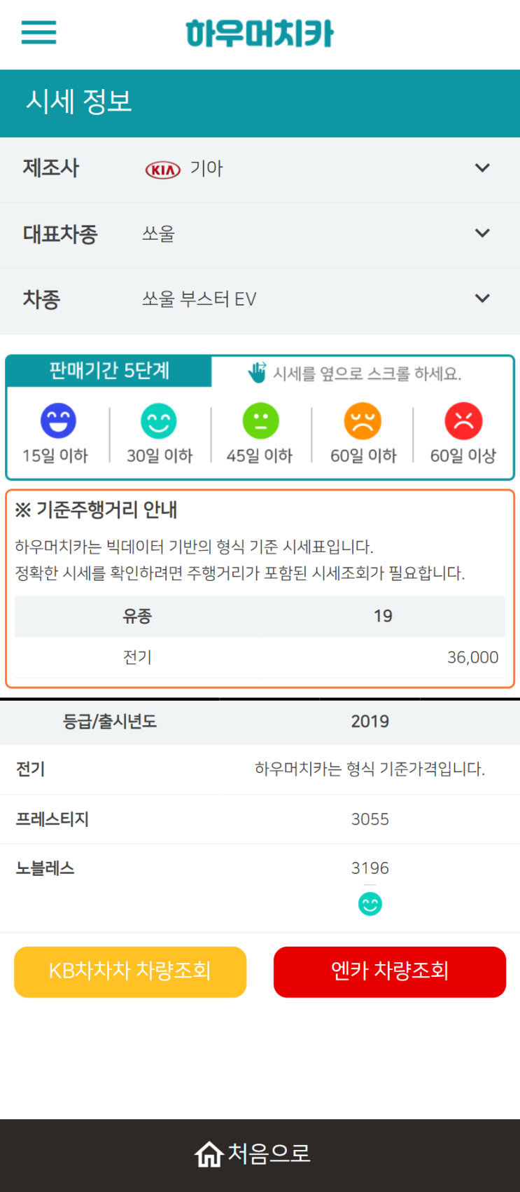 하우머치카 2022년 1월 쏘울 부스터 EV 중고차시세.가격표 하우머치카 2022년 1월 쏘울 부스터 EV 중고차시세.가격표