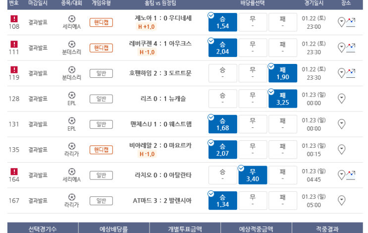 프로토 토요일 해축 적중 프로토 토요일 해축 적중