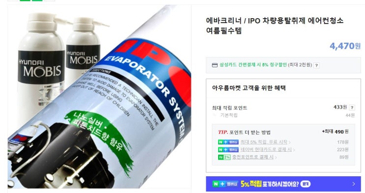  자동차 곰팡이 냄새제거