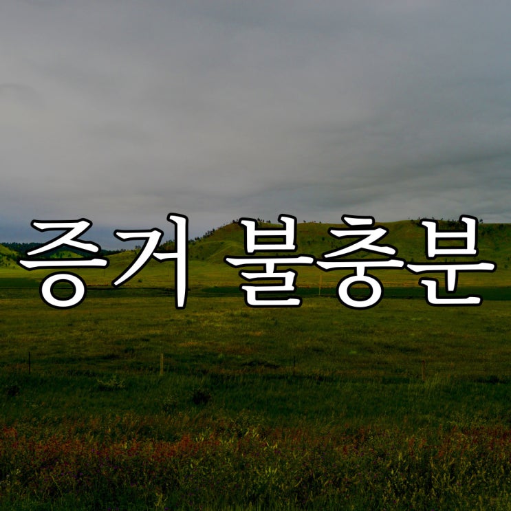  증거 불충분 / 오싹한 무서운 이야기
