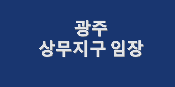  광주 상무지구, 1억 이하 몇 곳 임장