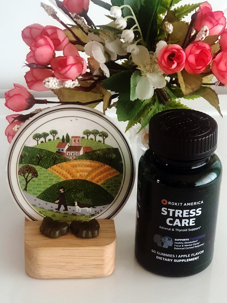 피로회복 만성피로 좋은stresscare 젤리 로킷아메리카 스트레스케어 긴장완화 부신피로증후군  해외 직구 영양제