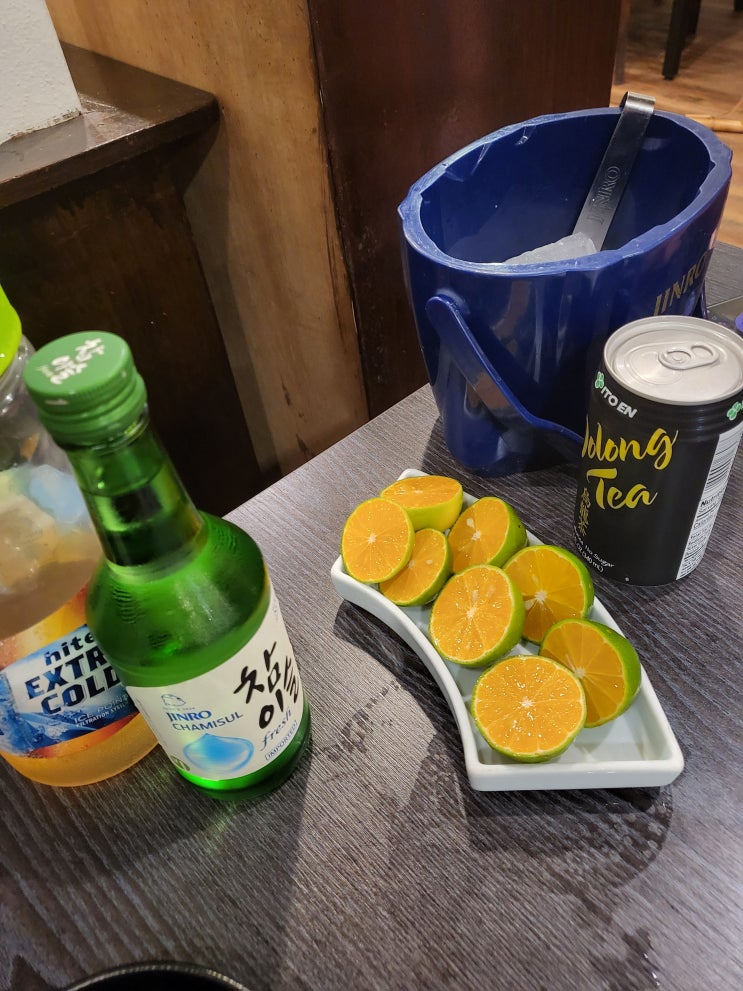  사이판 한식당 맛집 청기와 참치회&라임소주&A코스