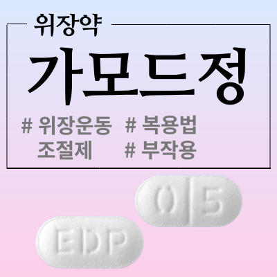  가모드정, 약사의 복약설명서로 보는 위장관운동조절제 복용법과 효능