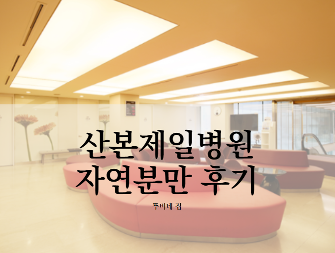  산본제일병원 자연분만 후기