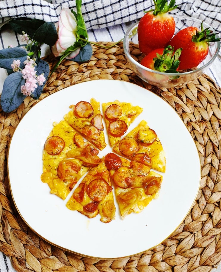  편스토랑 류수영 사소한피자 버터사과비엔나소시지모짜렐라치즈또띠아요리