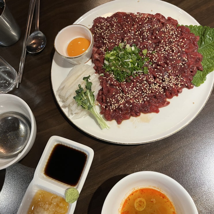  아차산맛집 육회맛집이라고 추천받은 정성육회