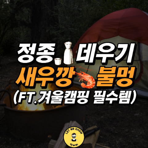  백화수복 정종 데우기- ft. 새우깡 불멍