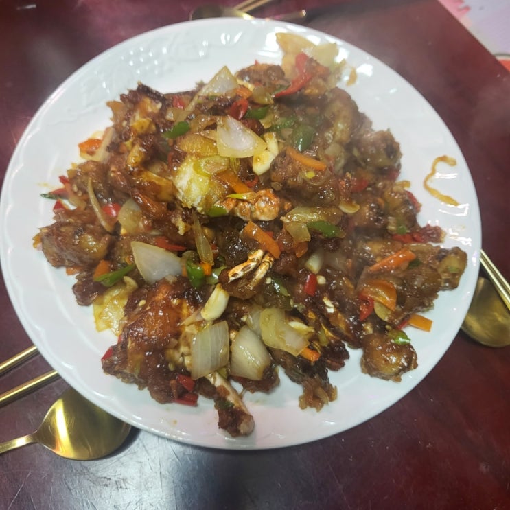  재복수산 냉동 꽃게로 꽃게 강정 만들어 먹었어용~