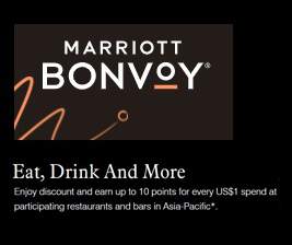  [Marriott] 메리어트 본보이 티어별 식당&바 혜택(Discounts & Points)