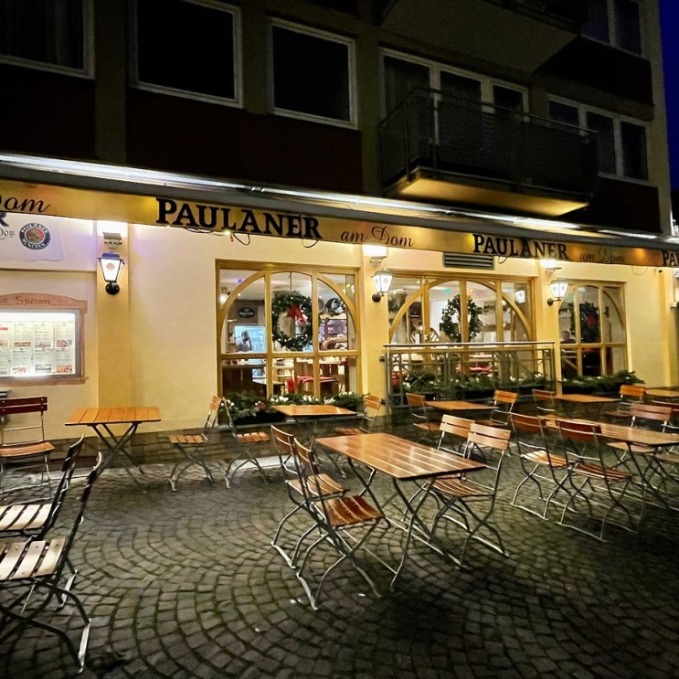  #220125 독일 여행 - 프랑크푸르트, 독일 레스토랑 Paulaner am Dom