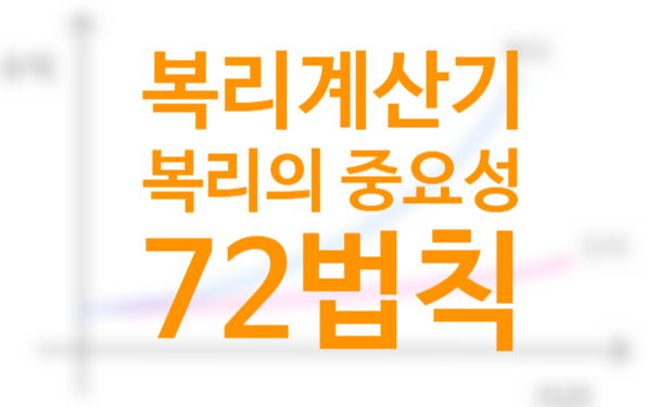 주식복리계산기 필요없는 계산법, 은행 적금 복리의 마법 72법칙 뜻 (+음의 복리 주의)