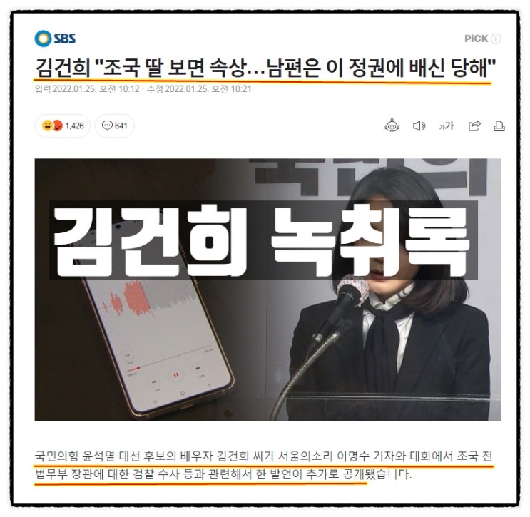 김건희 녹취록 내용을 보았다. 김건희 녹취록 내용을 보았다.