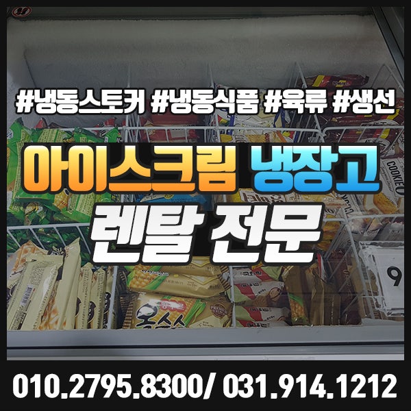  아이스크림 냉장고 렌탈 대여 냉동식품도 보관 가능한 냉동고 임대