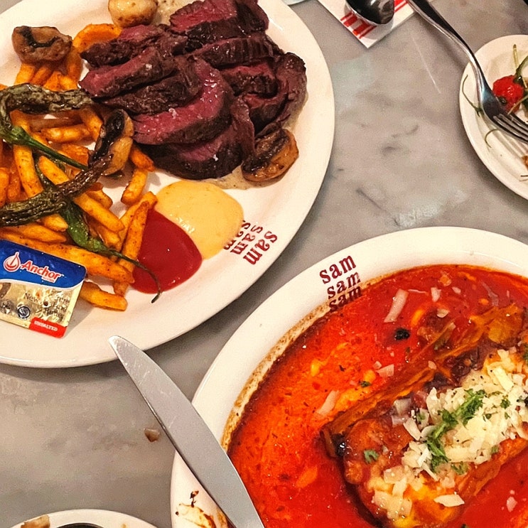  삼각지'SamSamSam_  삼각지 핫플 쌤쌤쌤 아직 안가봄?? 샐러드, 라쟈냐, 스테이크- 와인까지 가성비 맛집