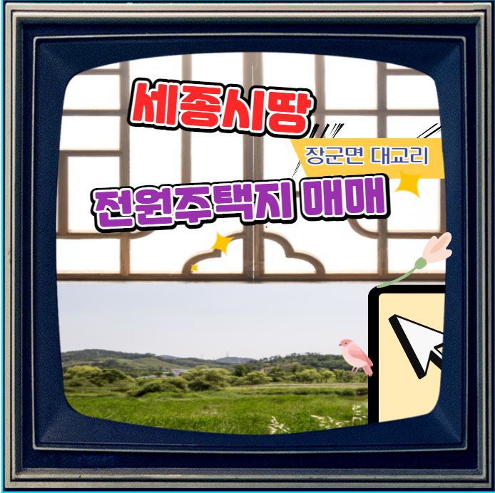 세종시 장군면 대교리 전원주택지매매