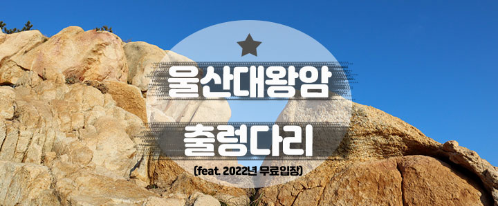[울산] 울산대왕암 출렁다리 2022년 3월까지만 무료입장!